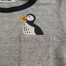 Noeil aime BeBe/ノイユエームべべ 長袖Tシャツ２枚セット 110　双子ちゃんにも　ザリガニ　エトピリカ？_画像4