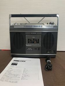 希少SONY ソニー CF-3800 ラジカセ 2バンド ラジオ FM/AM カセットレコーダー メンテナンス済み動作品説明書付き美品NO:2