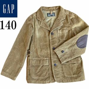  Gap jacket gap140 khaki outer garment feather weave You te.roiRN54023 Brown tailored jacket 