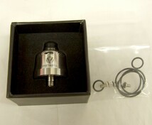 電子タバコ VAPE アトマイザー 新品 未開封 未使用 本物 Phevanda社製 Bell RDA 22mm シルバー_画像2