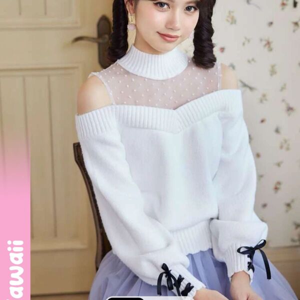 SHEIN オフショルダー トップス