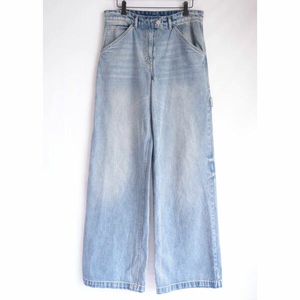 COURREGES SS2023 WASHED WIDE DENIM col.BLUE size.26