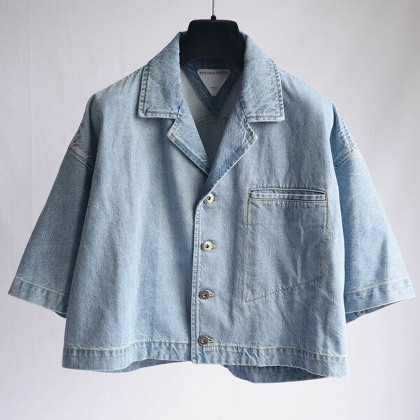 BOTTEGA VENETA SS2021 DENIM SHORT JACKET col.BLUE size.36