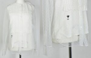 22SS Christian Dior Christian Dior chu-ruBee blouse shirt 36 silk camisole b7243
