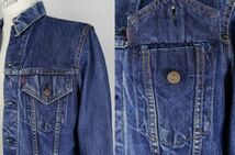 VINTAGE ヴィンテージ LEVI'S リーバイス BIGE Gジャン デニム ジャケット 38 4th 不均等V USA製 b7047_画像2