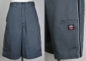 22SS Supreme Dickies Stripe 13 Loose Fit Work Short Charcoal 32 シュプリーム ディッキーズ ワーク ショートパンツ b7245