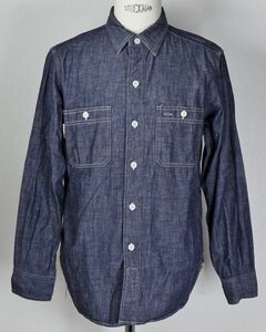 BONCOURA ボンクラ シャンブレー ワークシャツ work shirt chambray 長袖 シャツ 38 b7127