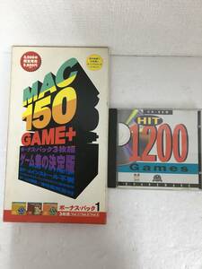 ★☆E481 Macintosh MAC 150 GAME+ HIT1200 Games 2本セット☆★