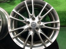 日産純正　ENKEI　18インチホイール　4本　フロント18×7.5J +45　リア18×8.5J +50　PCD114.3　5穴　ハブ径66　V36 スカイライン 〔KH7〕_画像4