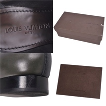 ルイヴィトン LOUIS VUITTON レザーシューズ ベルクロ カーフレザー 革靴 メンズ イタリア製 9 ライトカーキ/グレー cg10ds-rm04e25993_画像9