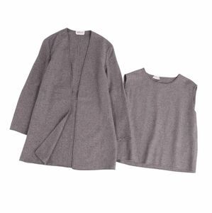  beautiful goods Hermes HERMES ensemble Margiela period jacket tops cashmere lady's France made 36 gray cg07dr-rm04e25261