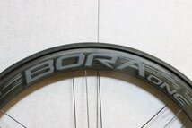 値下げ! ○Campagnolo カンパニョーロ BORA ONE 50 シマノフリー 11s対応 チューブラー ダークラベル カーボンホイールセット 美品_画像5