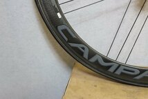 値下げ! ○Campagnolo カンパニョーロ BORA ONE 50 シマノフリー 11s対応 チューブラー ダークラベル カーボンホイールセット 美品_画像8