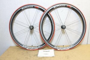 ○Campagnolo カンパニョーロ SCIROCCO G3 カンパフリー 11s対応 クリンチャー ホイールセット 美品