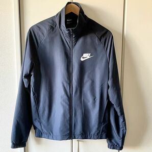 NIKE ウインドブレーカー ナイロンジャケット ジャンバー ナイキ　メンズＭ　ネイビー