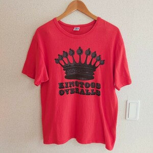 JELADO ジェラード KINGTOGS OVERALLS プリントTシャツ 半袖 40(L) オレンジ