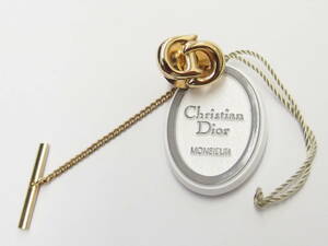 Christian Dior Christian Dior CD Logo Gold галстук булавка брошь /HD181