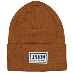 Union High Cuff Logo Beanie Brown ビーニー 