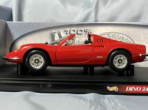 ホットウィール製　　フェラーリ ディノ　246 GTS 赤　　　1/18_画像3