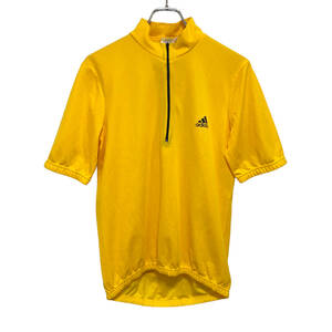 Италия производства adidas Adidas Logo велосипедное джерси рубашка L желтый мужской велосипед велоспорт стоимость доставки 185 иен 23-1026