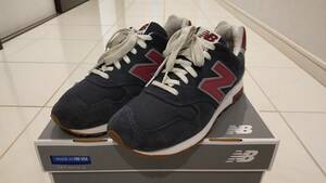 美品 ニューバランス New Balance M1400CU US8.5 26.5cm USA製 ネイビー/バーガンディー