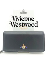 【新品】Vivienne Westwood ヴィヴィアン ウエストウッド 二つ折り 長財布 ブラック_画像1