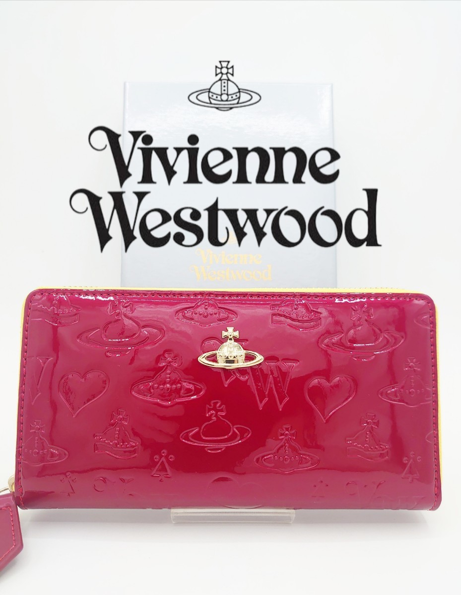 Vivienne Westwood】長財布 ブルー エナメル 光沢 大人気｜Yahoo