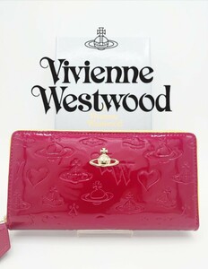 【新品】Vivienne Westwood ヴィヴィアン ウエストウッド 長財布 レッド/イエロー エナメル