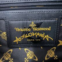 1円【入手困難品】ヴィヴィアンウエストウッド Vivienne Westwood ショルダーバッグ ポシェット 黒 ブラック レザー 本革 ゴールドオーブ_画像10