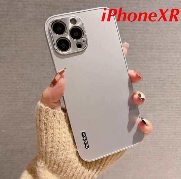 【新品未使用】iPhoneXR用ケース シルバー