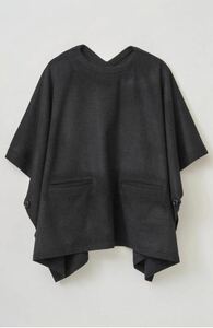 即完売！希少　美品　送料込　TROVE トローヴ　SAPMI PONCHO CHARCOAL ポンチョ　チャコール　コート　ユニセックス