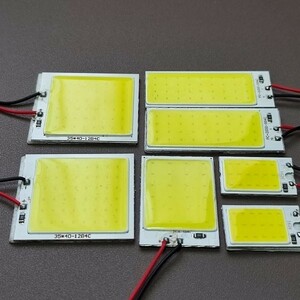 超爆光！200系 ハイエース4型 スーパーGLワイド COB 全面発光 ルームランプ 7個セット T10 LED ホワイト トヨタ /c18/c24/c36/c48