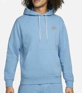 新品 送料込 NIKE NSW REVIVAL FLEECE PULLOVER HOODIE XLサイズ 水色 ナイキ リバイバル フリース プルオーバー フーディ パーカー 裏起毛