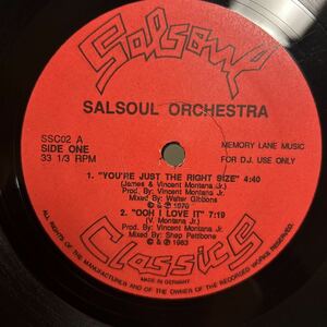 SALSOUL ORCHESTRA / YOU'RE JUST THE RIGHT / OOH I LOVE IT / RUN AWAY / TAKE SOME TIME OUT / LP レコード