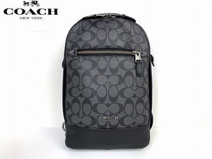 美品★送料無料★ コーチ メンズ COACH グラハム シグネチャー スリング パック ボディバッグ ショルダー