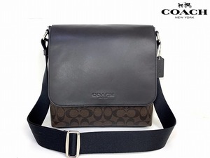 美品★送料無料★ コーチ メンズ COACH サリバン シグネチャー メッセンジャー ビジネス ショルダー バッグ