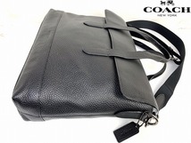 極美品★送料無料★ コーチ メンズ COACH ハミルトン ペブルド レザー ブリーフ ケース 2Way ビジネスバッグ ショルダー ビジネストート_画像7