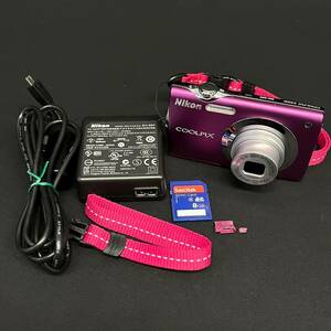 BJd037R 60 Nikon COOLPIX S3000 ニコン クールピクス デジタルカメラ ピンク 8GB SDHCカード 充電器付 