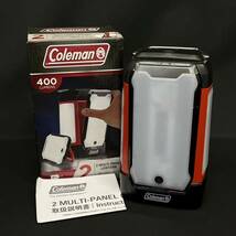 BJd088I 60 ほぼ未使用 Coleman 400LUMENS 2MULTI PANEL LANTERN コールマン 2マルチパネル ランタン 400ルーメン 乾電池式 アウトドア_画像1