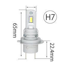 LEDヘッドライト バイク H7 直流専用 DC12V 7300ルーメン 6000K ホワイト ファンレス 車検対応 単品 1本 1年保証_画像8