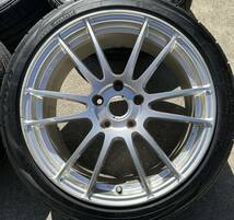 【RAYS グラムライツ 57XTREME 18インチ バリ山 TRANPATH ML 215/45R18 4本セット 18×7.5J +50 5穴 PCD114.3 軽量ナット20本付き】_画像2