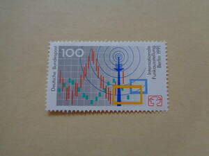 ドイツ切手　1991年　ベルリン国際コンシューマーエレクトロニクス展(IFA) ラジオやテレビのシンボル　　100