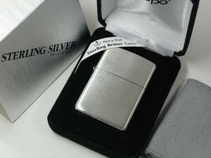 Zippoスターリングシルバー 純銀アーマー★Armor Sterling#27 新品