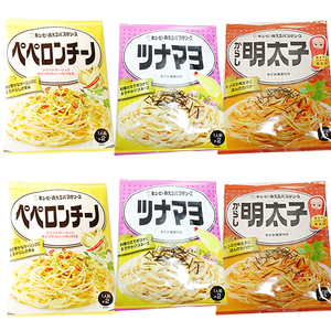 ■キューピー あえるパスタソース ペペロンチーノ2袋 + ツナマヨ2袋 + からし明太子2袋■　1袋2パック入り ■