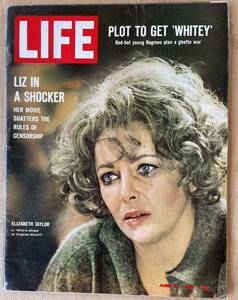 ◆エリザベステイラー（1966年発行）＜LIFE誌・ライフ誌・ライフマガジン＞■ビンテージ雑誌広告・洋画・ハリウッド映画