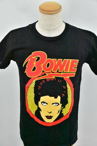 ◆ロックTシャツ◆バンドTシャツ◆　DAVID BOWIE　デビットボウイ◆Mサイズ◆新品◆黒◆