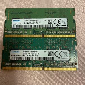 SAMSUNG　DDR4 17000 1RX8 PC4 2133P 4GBX2枚セット(8GB)