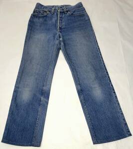 希少 80s USA製 LEVI'S 501 内股シングル 黒カン コインポケットシングル 実寸 W27 w28 80年代 アメリカ製 ビンテージジーンズ