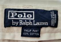 良好 90s 生地 USA製 PoloRalphLauren polochino PHILIPPANT w31 90年代 ポロチノ フィリップパンツ ビンテージ アメリカ製_画像8