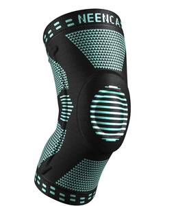 *[3g23] NEENCA knees supporter knee exclusive use for sport knees stability ventilation everyday life left right combined use side spring 1 sheets (S, green ) * unused goods 